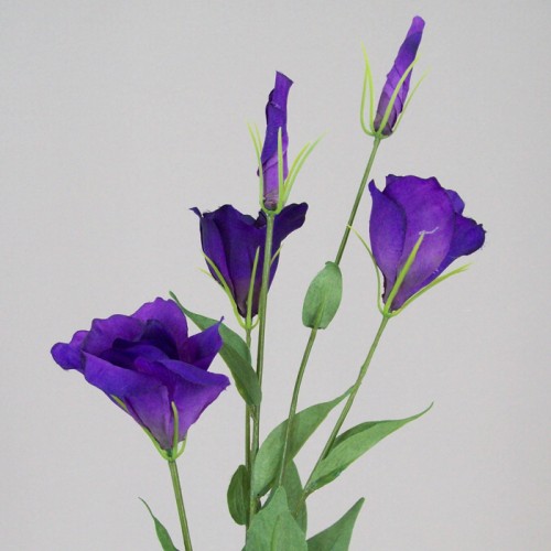 Artificial Lisianthus Purple 80cm L017C E3